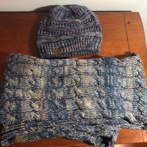 C.C scarf/hat combo